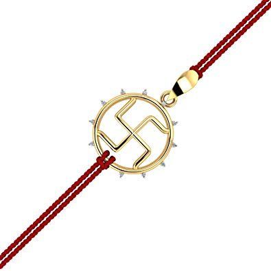 ८. डायमंड स्वस्तिक राखी