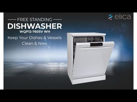 Elica WQP12-7605V WH Dishwasher एलिका 12 प्लेस सेटिंग्ज डिशवॉशर 12 प्लेस सेटिंग
