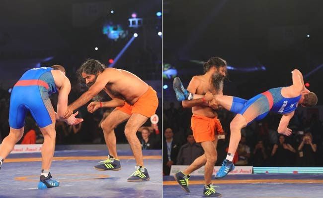 व्हिडीओ: बाबा रामदेव जेव्हा ऑलिंपिक सिल्वर मेडल विजेत्याला कुस्तीत हरवतात...