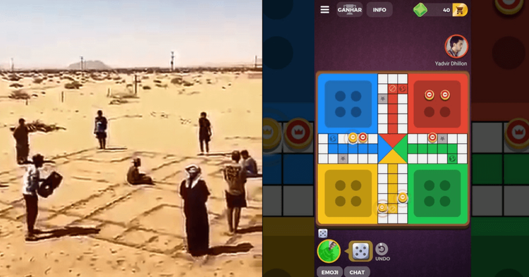 व्हायरल व्हिडीओ: हे लोक चक्क रियल लाईफमध्ये ल्युडो  खेळून राहिले ना भौ!!!!