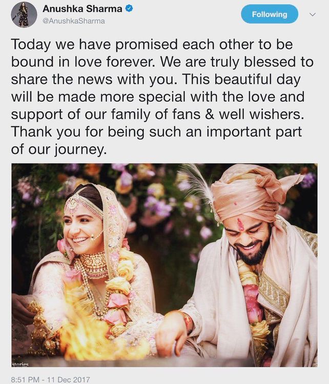 अनुष्काचे ट्वीट..