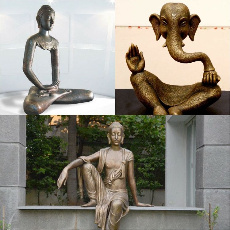 १. ब्राँझ शिल्प - भगवान रामापुरे