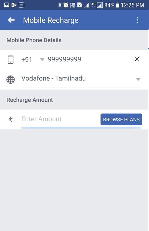 ६. नंबर भरून झाला की तुमच्या नंबर वरून फेसबुक तुमचा सर्व्हिस प्रोवायडर ओळखेल किंवा तुम्हाला स्वतः सर्व्हिस प्रोवायडर निवडावा लागेल. 