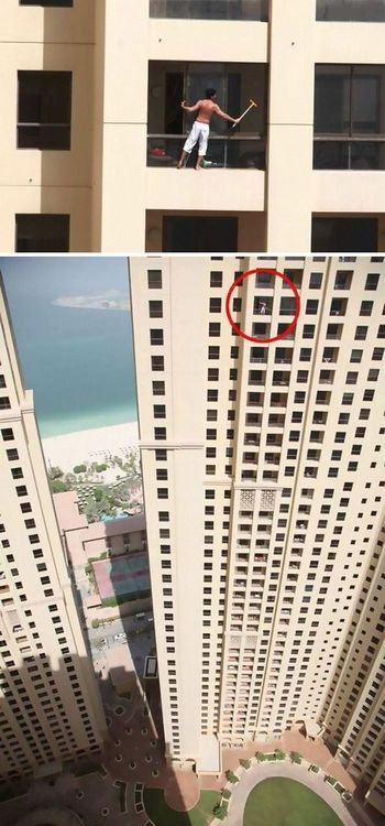 ७. स्वच्छता अभियानला जास्त सिरीयसली घेतलंय याने...