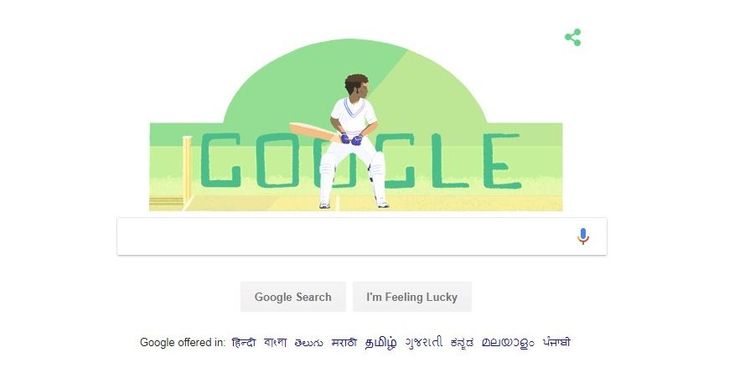 गुगलच्या डूडलवर असलेला हा महान क्रिकेटर कोण आहे माहित आहे का ??