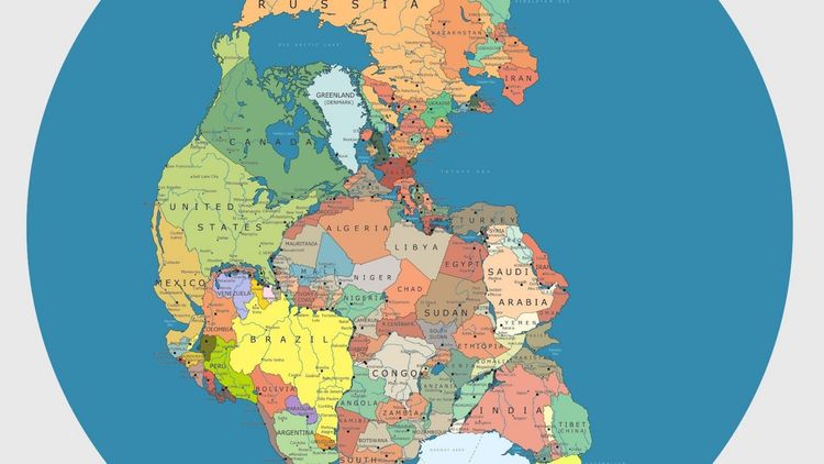 ‘पँजिआ’ महाखंडाचं विभाजन झालं नसतं तर जगाचा नकाशा असा असता...पाहा बरं यात भारत कुठे आहे!!