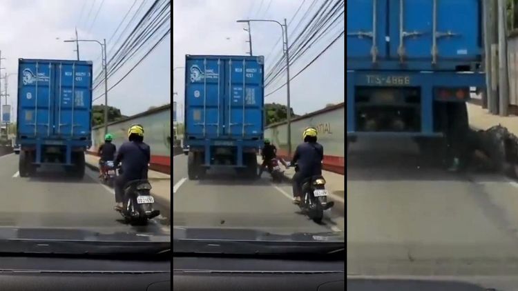 व्हिडीओ ऑफ दि डे : हेल्मेट सक्तीला विरोध करणाऱ्यांनी हा व्हिडिओ एकदा बघाच !!