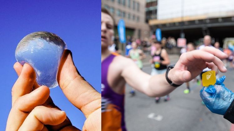 पाण्याच्या बाटलीऐवजी चक्क पाण्याचे गोळे ? काय प्रकरण आहे हे ??