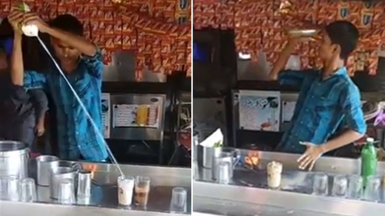 व्हिडीओ ऑफ दि डे : टपरीवाल्या दादाचं भन्नाट बारटेंडिंग... व्हिडीओ पाहून घ्या...