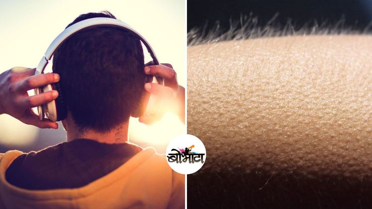 गाणी ऐकताना अंगावर काटा येणं, थंड शहारा येणं याचा वैज्ञानिक अर्थ जाणून घ्या !!