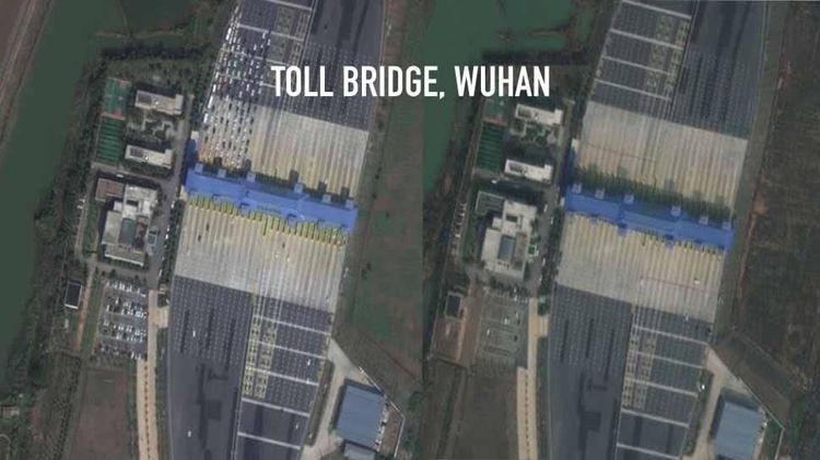 १. टोल ब्रिज, वूहान.