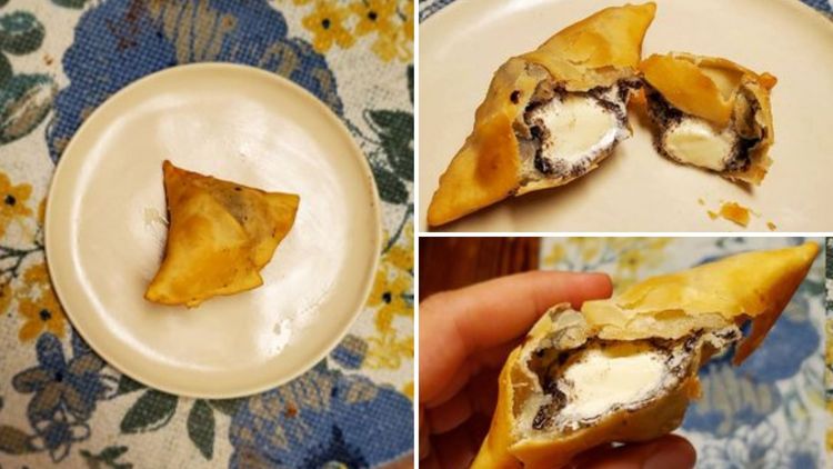 हा समोसा पाहून लोक का तापलेत? तुम्हीच पाहा !!