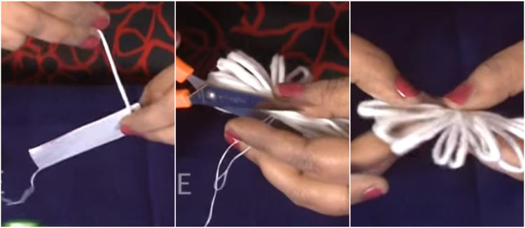 वातीची फुलं तयार करणं....