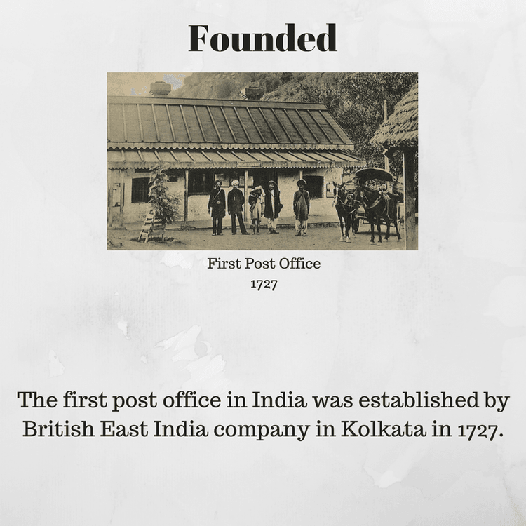 १. भारतीय पोस्ट खात्याची सुरूवात