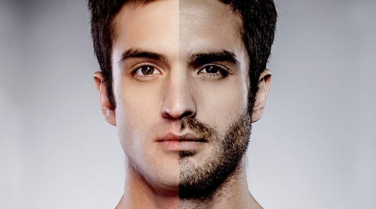 १. दाढी आणि केस