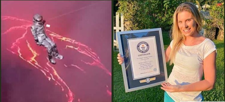 ११८७ अंश सेल्सियस तापमान असलेल्या लाव्हा रसावरून तिने प्रवास कसा केला?