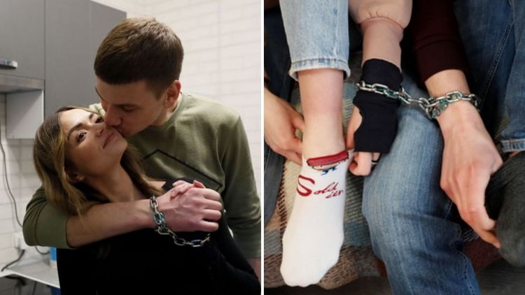 नातं टिकावं म्हणून त्यांनी हातांना बेड्या का ठोकल्या? ह्या जोडप्याने केलेला भन्नाट उपाय व्हायरल होतोय !!