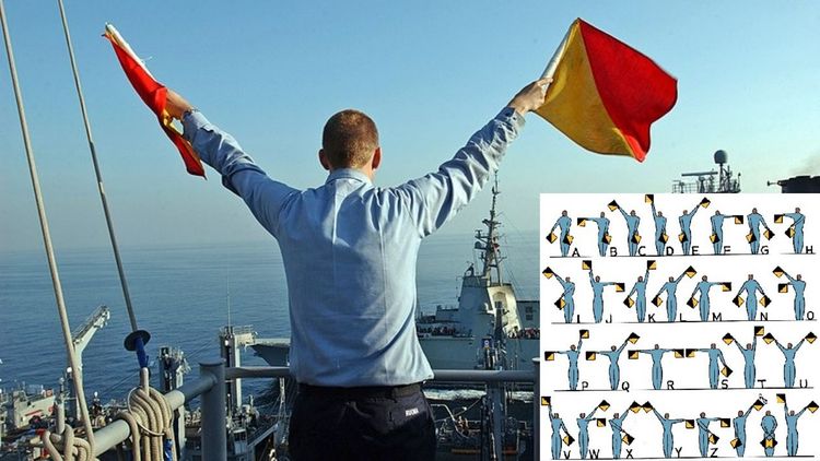 शिका संकेत भाषा: फ्लॅग सेमाफोर!! झेंड्यांच्या साहाय्याने संदेश पाठवण्याची २०० वर्षे जुनी पद्धत!!