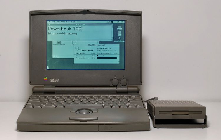 १९८९: Psion MC200, Macintosh PowerBook 100, Toshiba Sthanik