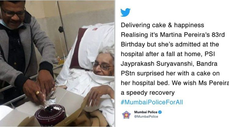 या मुंबई पोलीसाने ८३ वर्षे वयाच्या आजींचा वाढदिवस साजरा केला म्हणून त्यांचे कौतुक का होत आहे?