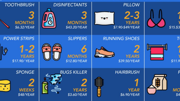 घरातल्या या १० वस्तूंनाही एक्सपायरी डेट असते!! जाणून घ्या कोणती गोष्ट किती काळ वापरावी..