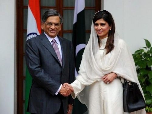 हिना रब्बानी खार आणि एस. एम. कृष्णा