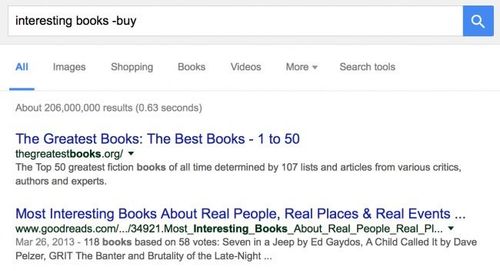 १०. सर्च रिझल्टमधून नको असलेले पर्याय काढून टाकणे.