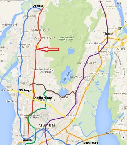 मेट्रो – ७ अंधेरी पूर्व ते दहिसर पूर्व