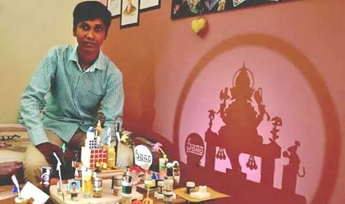 ओळखा पाहू हा गणपती नक्की कोणत्या सावल्यांपासून बनला आहे ते?