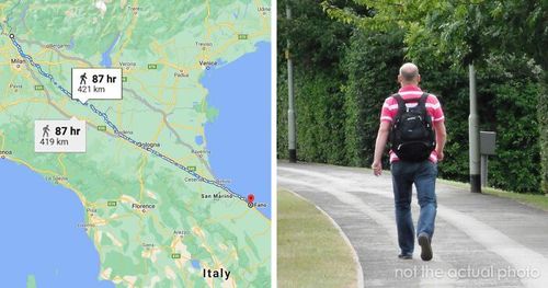 बायकोशी भांडून हा माणूस चालत सुटला....किती किलोमीटर लांब गेला पाहा !!