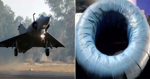 चोरट्यांनी ट्रॅफिकमधून चक्क  मिराज विमानाचे चाकं पळवले!!